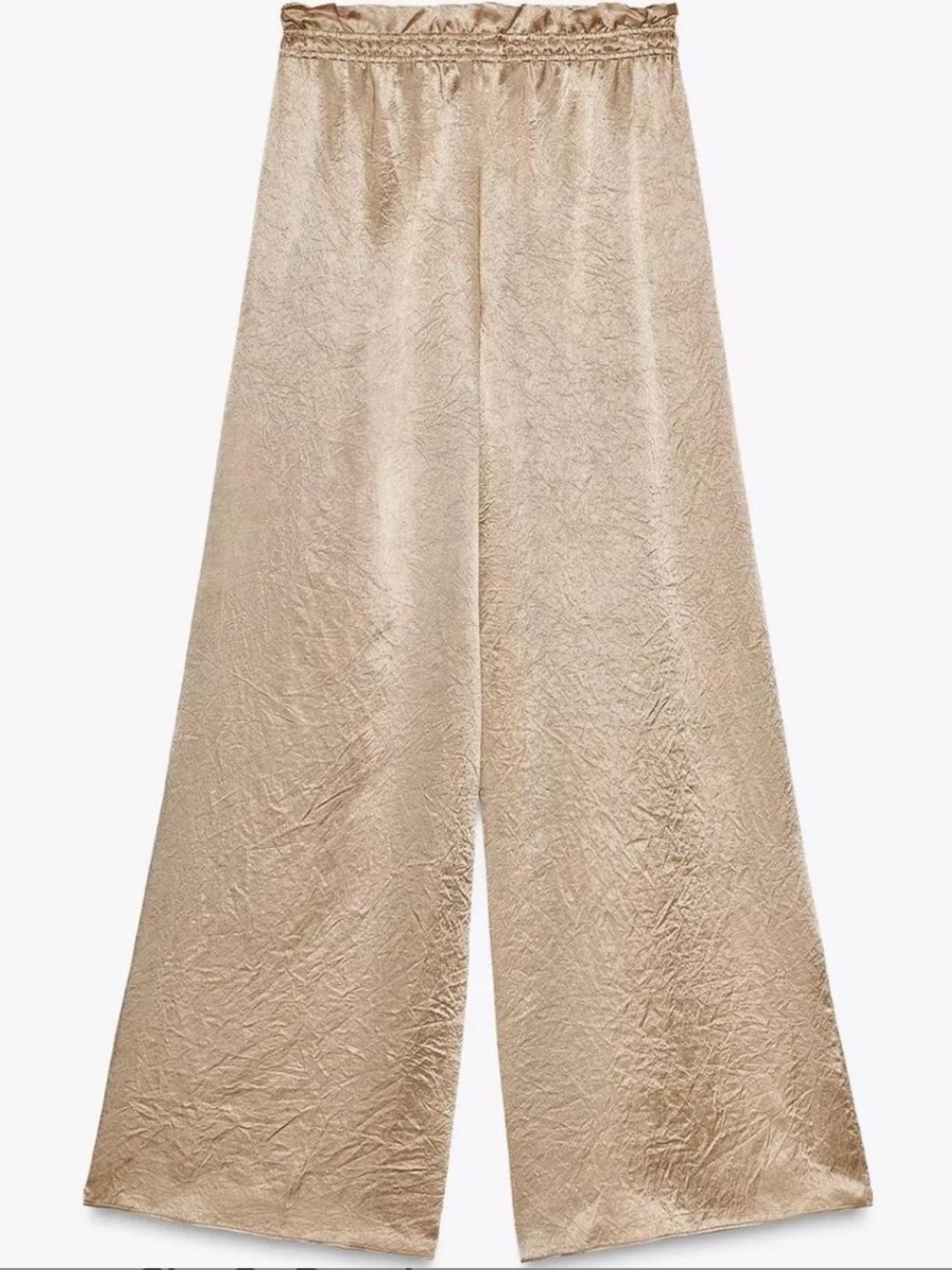 Zara Satin Maxi Skirt in Golden Brown - Picture 3 of 5